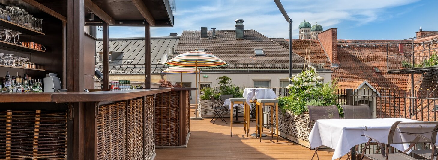 The LOUIS Roof Terrace, Bar, Restaurant und Eventlocation mit Weitblick in München