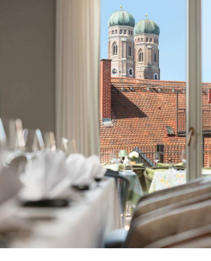 Blick auf die Münchner Frauenkirche.