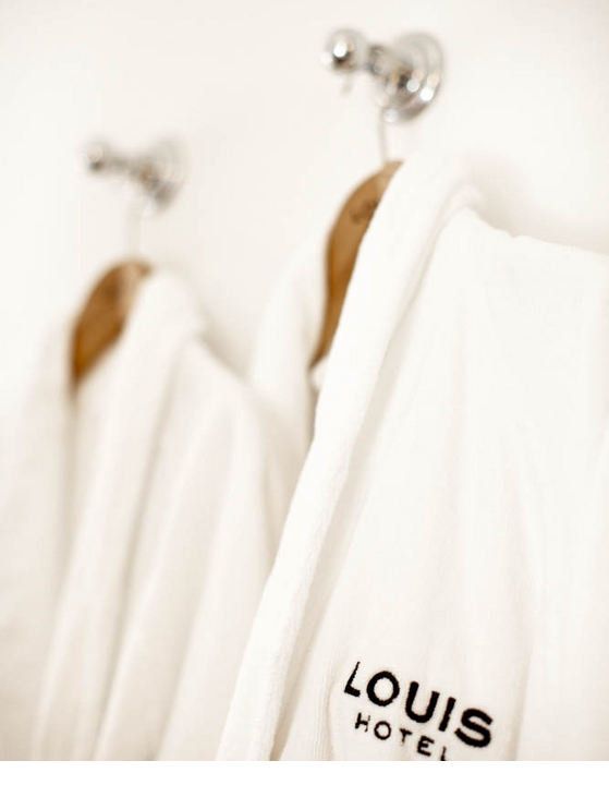 Bathrobe in the bathroom LOUIS Hotel Munich