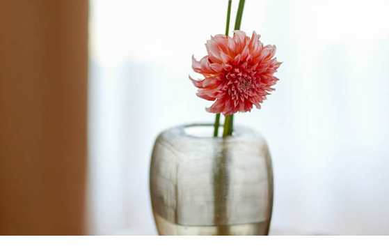 Blumenvase auf dem Zimmer LOUIS Hotel Muenchen