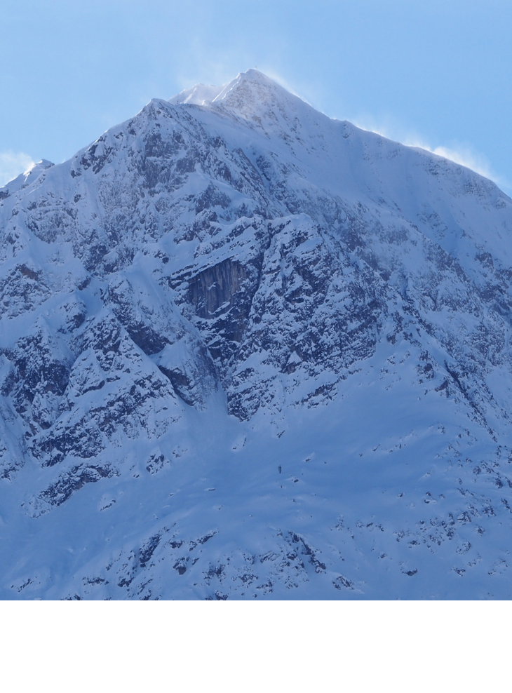 Mountains in Arlberg in Lech Austria