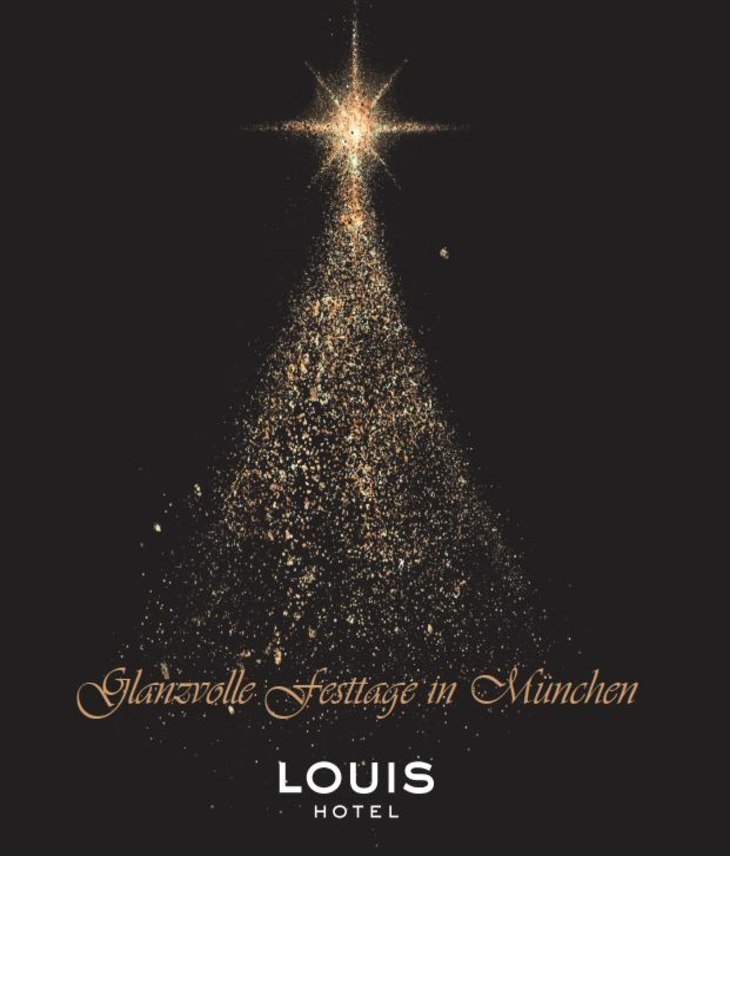 Christmas brochure from the LOUIS Hotel Munich
