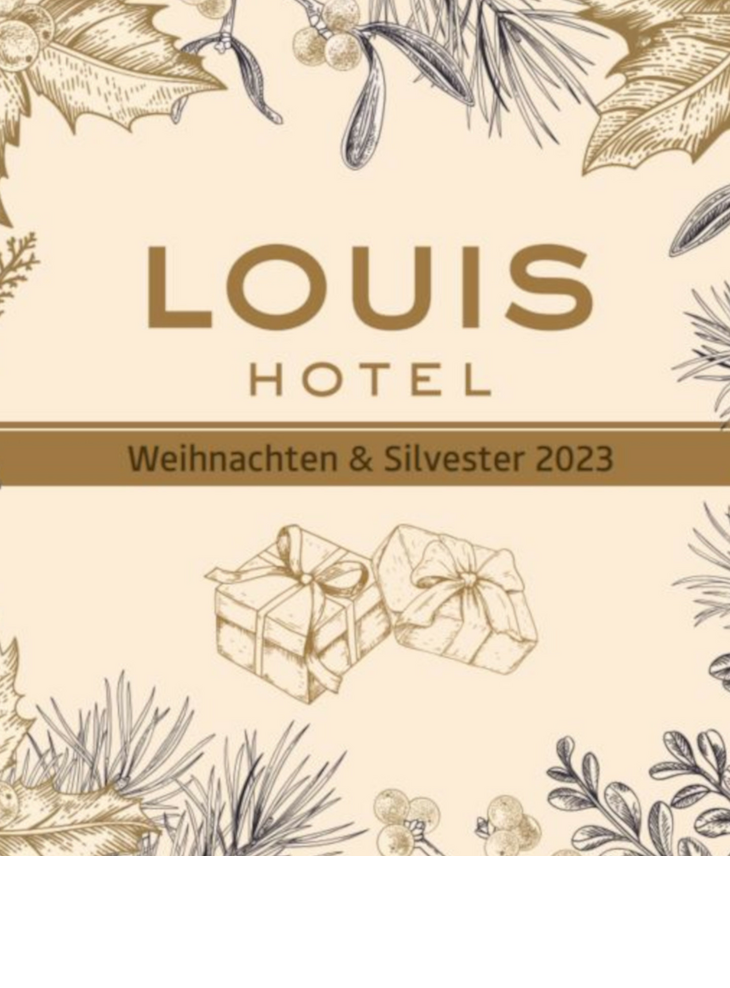 Christmas brochure from the LOUIS Hotel Munich